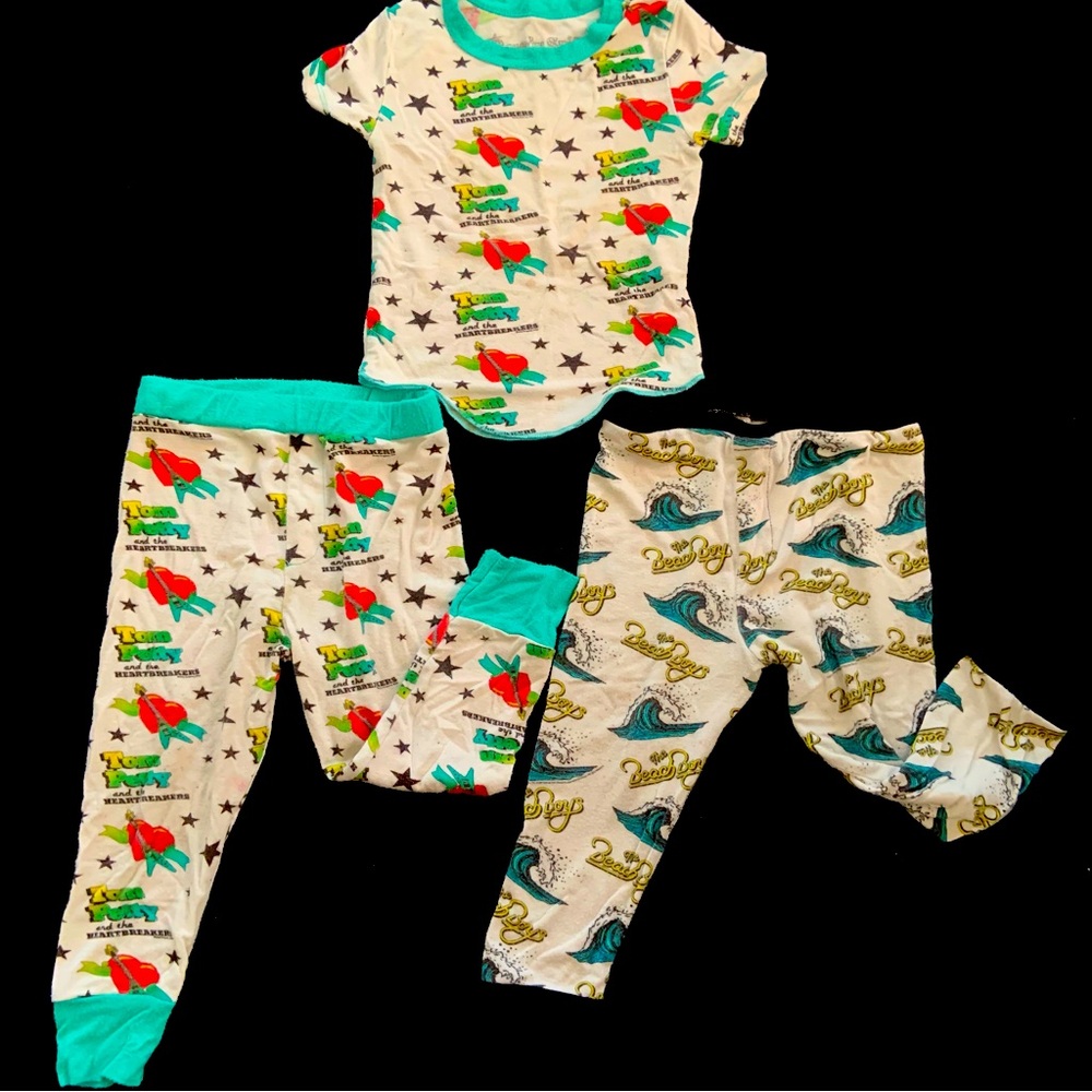 Kids Pajamas Set with Fun Prints - Multicolor